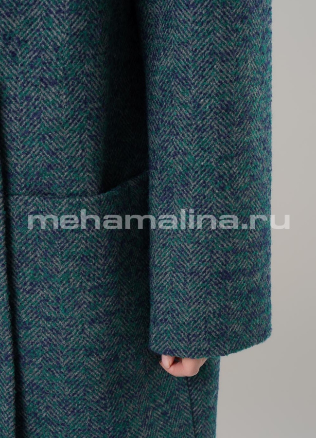 Пальто на пуговицах с английским воротником модель № А-468 универмаг малина