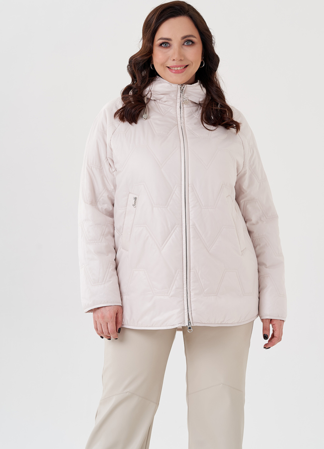 Женское полупальто с капюшоном  модель № 23920 универмаг малина