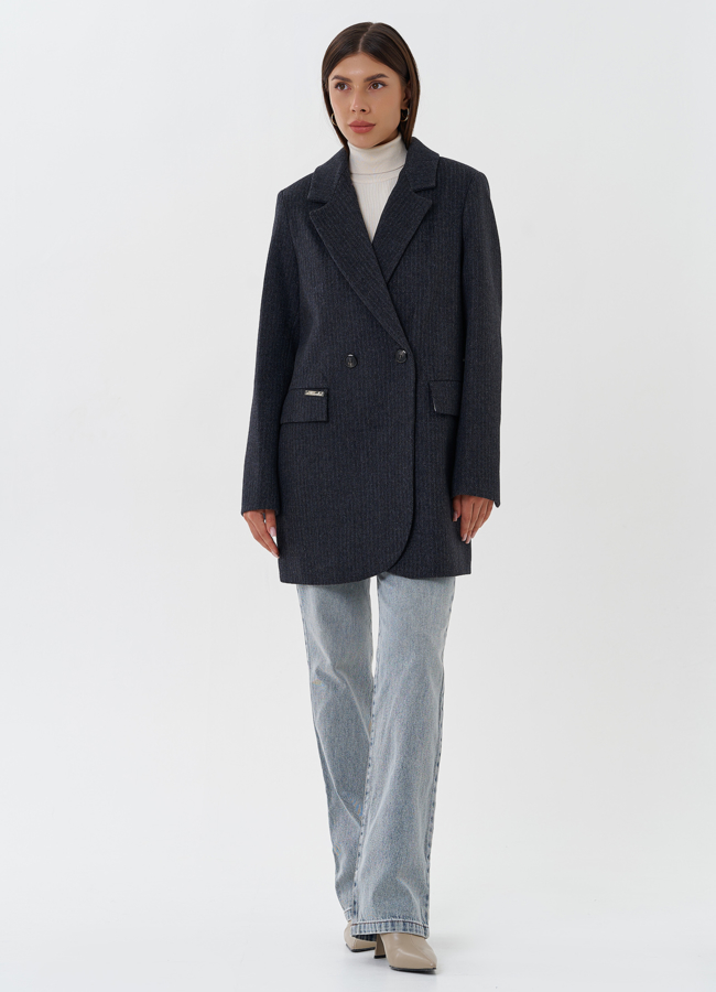 фото Женское пальто с принтом 