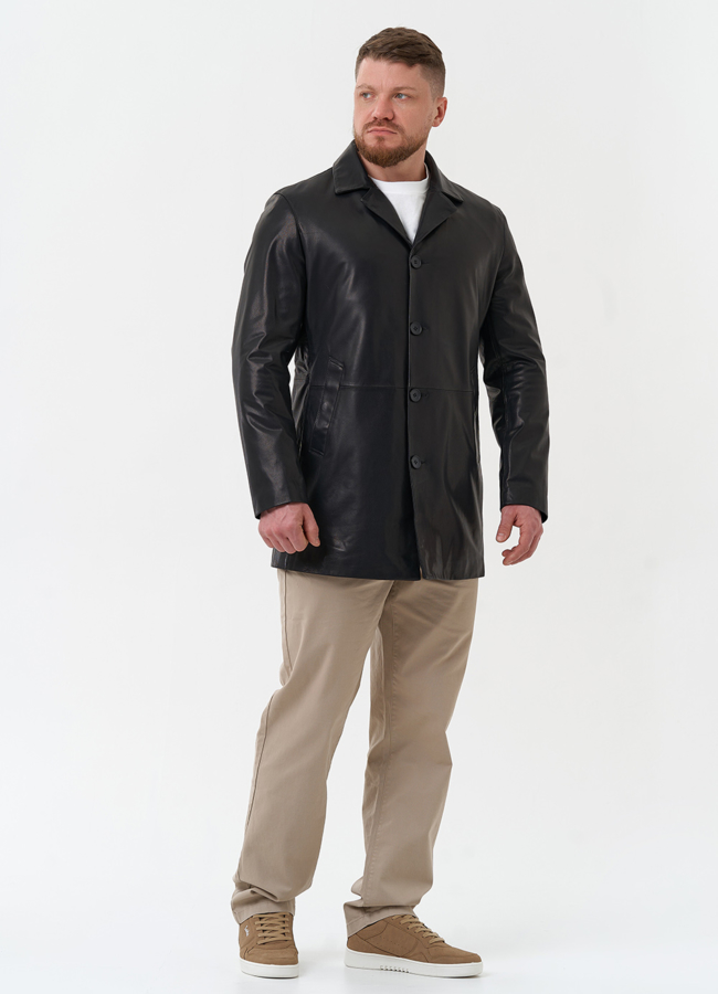 Мужской пиджак из натуральной кожи модель № 30060 универмаг малина Мужской пиджак из натуральной кожи модель № 30060 универмаг малина