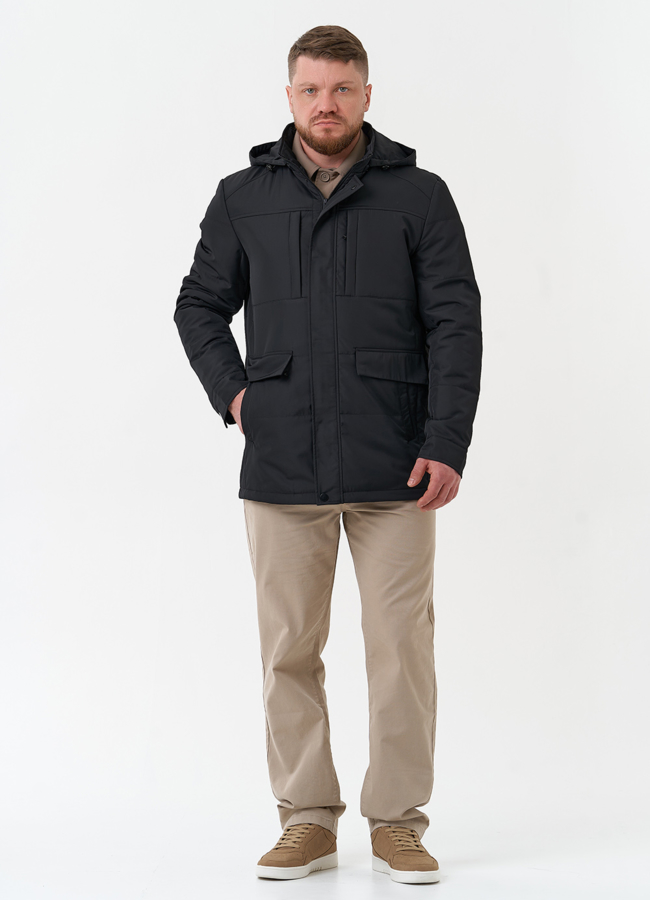 Мужская утепленная куртка с капюшоном модель № 30274 в кредит Мужская утепленная куртка с капюшоном модель № 30274 в кредит