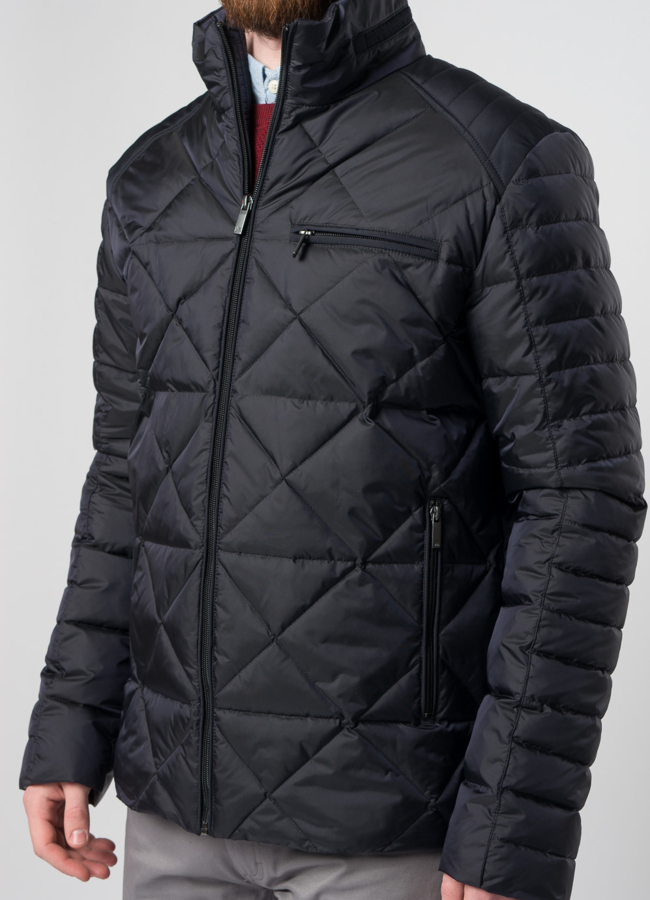 Мужская утепленная куртка синего цвета модель № TENOR универмаг малина