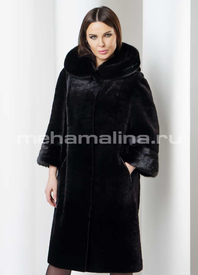 Шуба мутон модель № S-563 универмаг малина