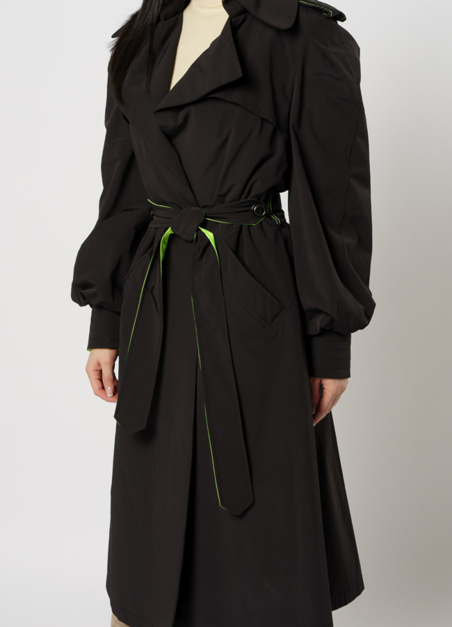 Плащ женский с английским воротником и поясом модель № 20461 универмаг малина