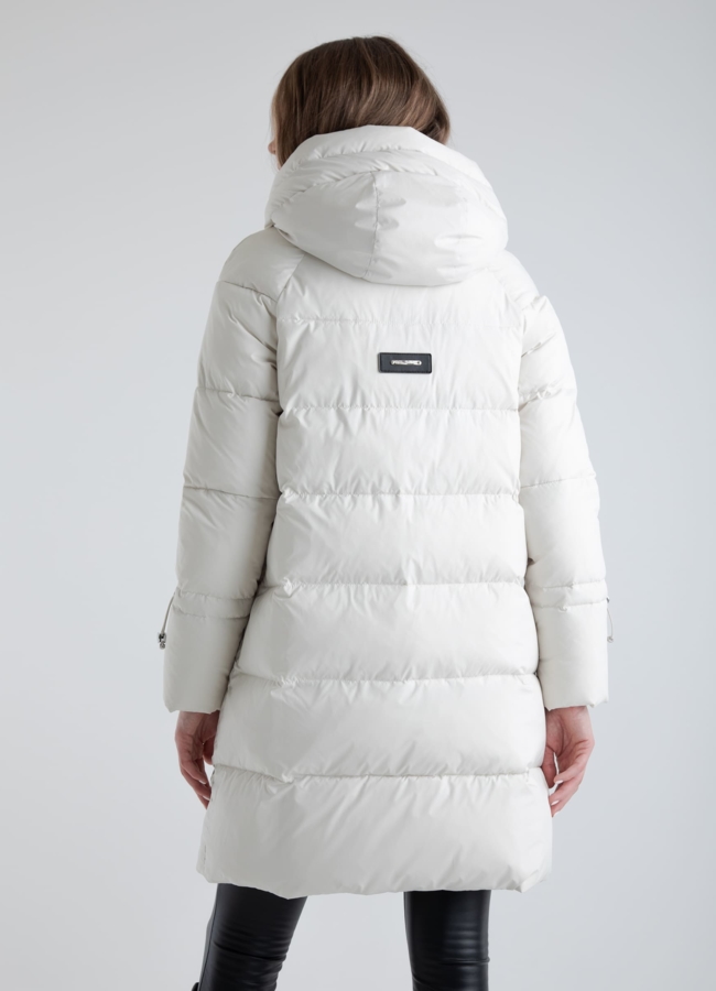 Пуховик женский с капюшоном  модель № 25520 универмаг малина