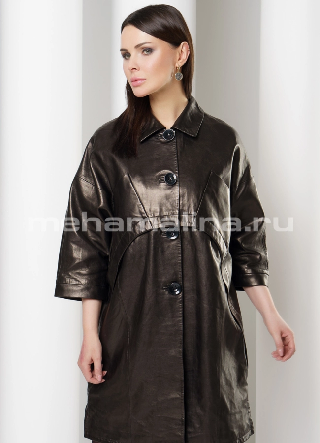 Кожаный френч модель № 8616 универмаг малина
