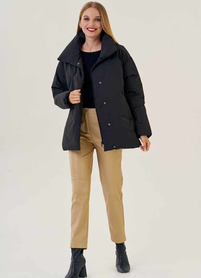 Куртка женская черного цвета  модель № 23207 универмаг малина