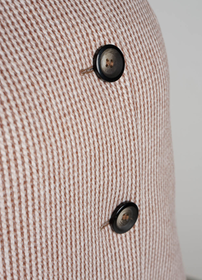 Пальто женское коричневого цвета модель № 20488 универмаг малина