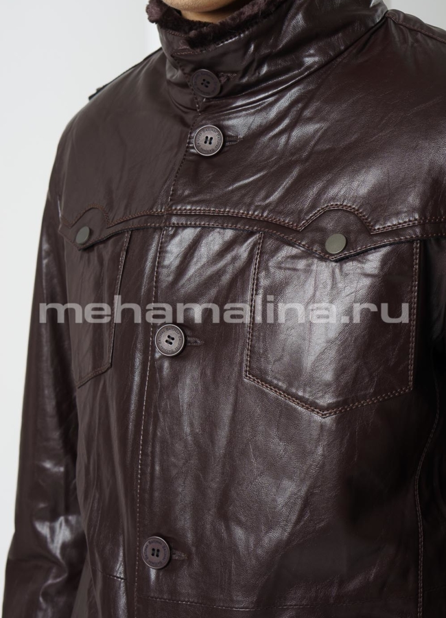 Эко дубленка  модель № DM-118 универмаг малина