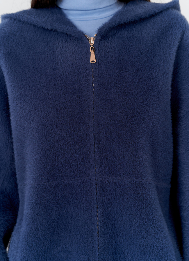 Женский кардиган с капюшоном  модель № 22514 в кредит