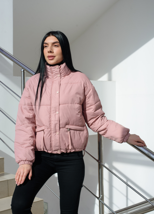 фото Женская куртка розового цвета  модель № 22567