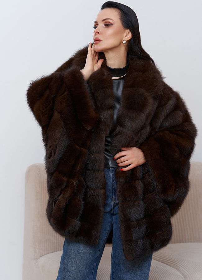 Шуба из куницы  модель № 26173 в рассрочку