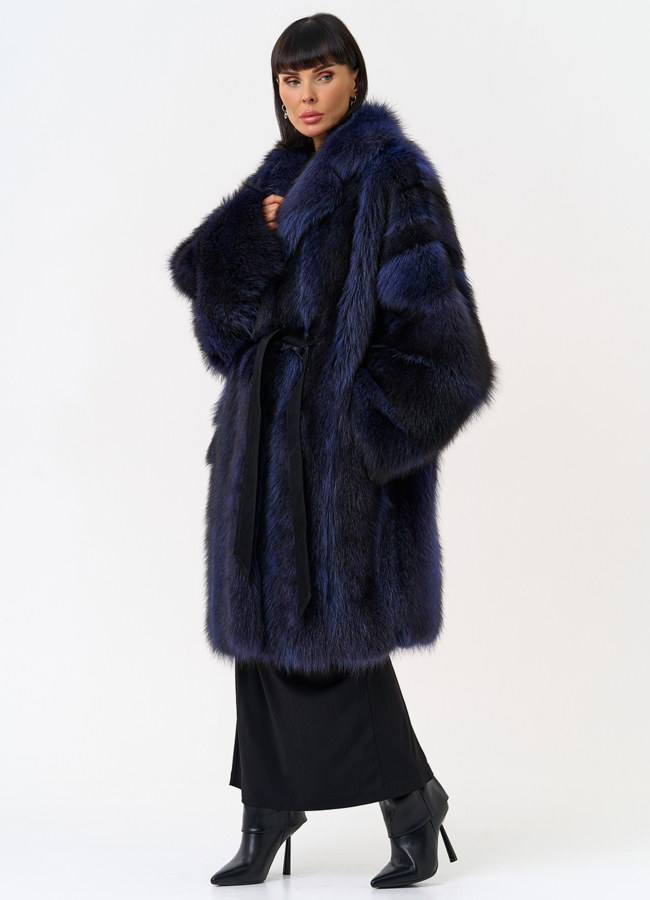 Шуба из меха енота с поясом модель № 31672 универмаг малина Шуба из меха енота с поясом модель № 31672 универмаг малина