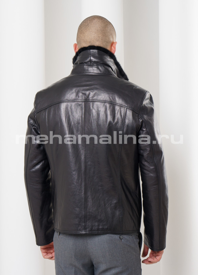 Дубленка мужская на пуговицах модель № DM-91 в кредит