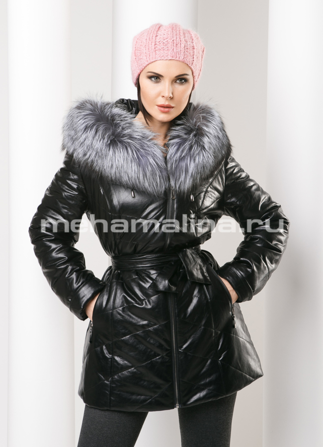 Пуховик с капюшоном модель № П-118 универмаг малина