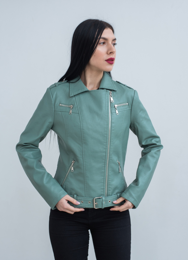 Куртка женская из эко кожи  модель № 22866 в кредит