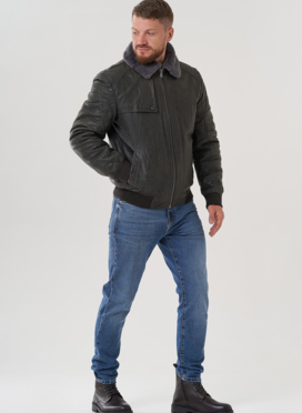 Мужская куртка из натуральной кожи 