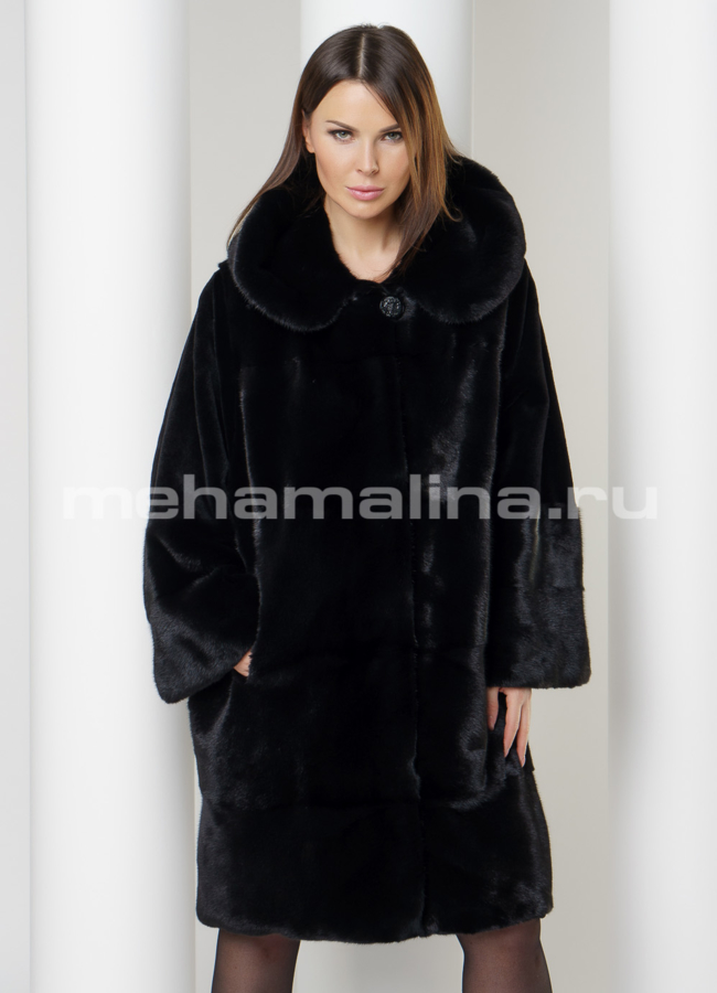 Шуба из скандинавской норки модель № S-576 универмаг малина