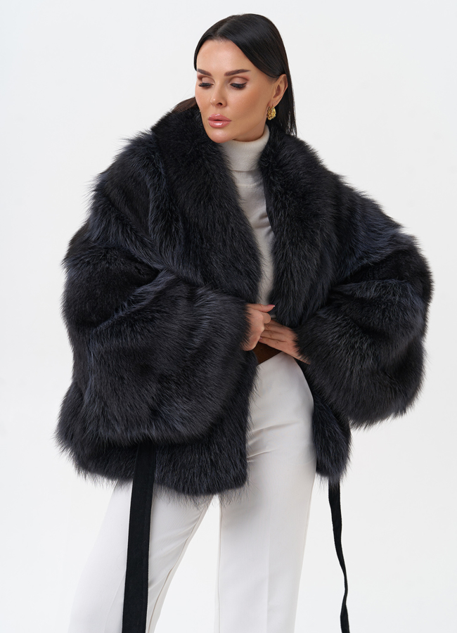 Куртка из меха енота модель № 29541 универмаг малина