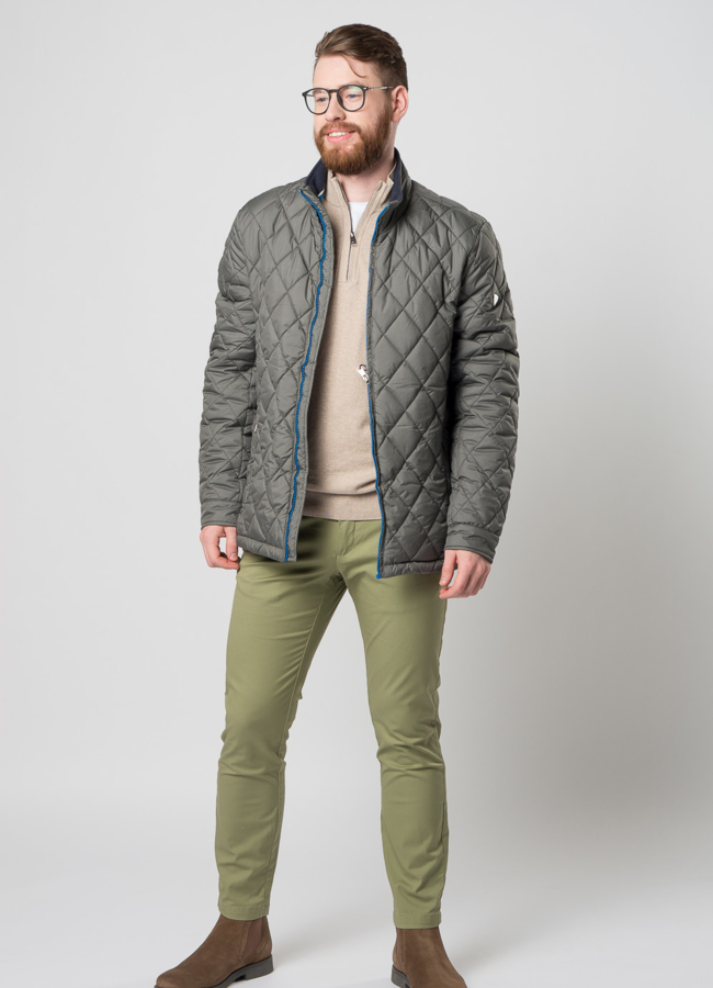 фото Мужская утепленная куртка на молнии модель № M9032