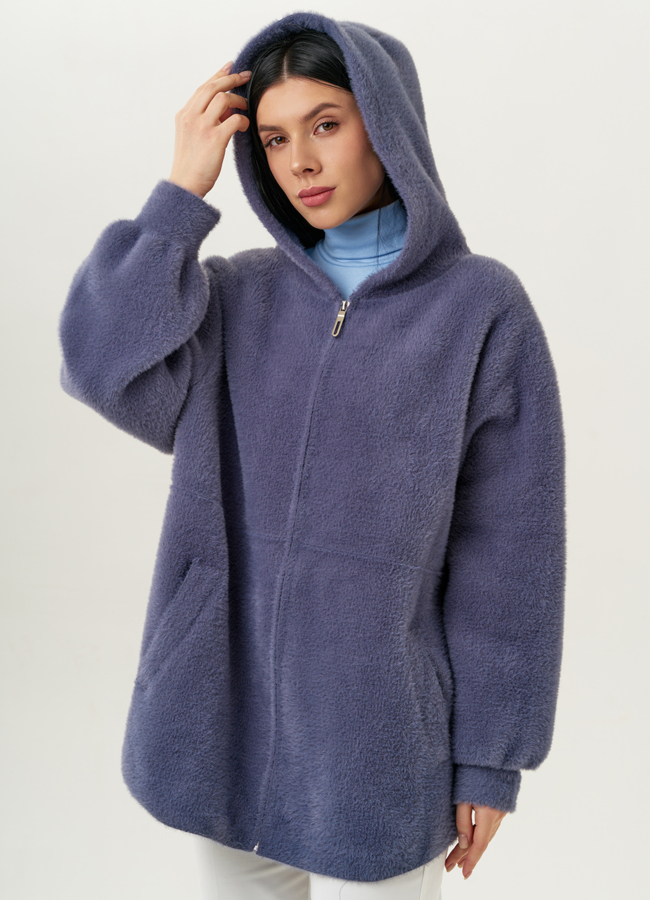 Женский кардиган с  капюшоном модель № 9852 универмаг малина