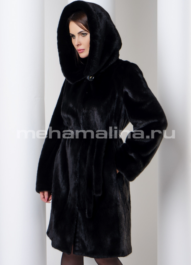 Шуба из скандинавской норки модель № S-556 универмаг малина