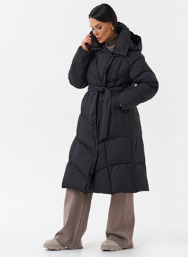 Женский пуховик с капюшоном 