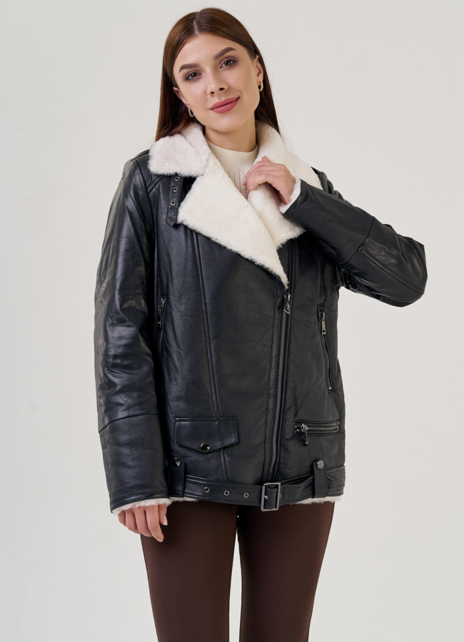 Куртка женская из натуральной кожи модель № 23260 в кредит