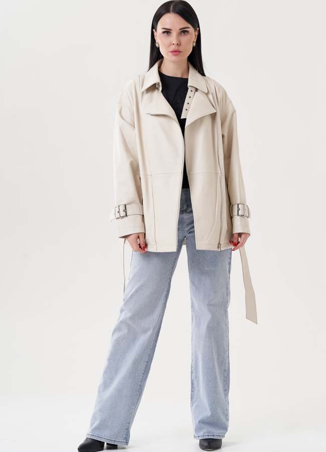 фото Женская куртка из натуральной кожи модель № 24403 фото Женская куртка из натуральной кожи модель № 24403