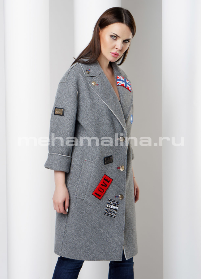 фото Пальто с аппликацией  модель № BP-143