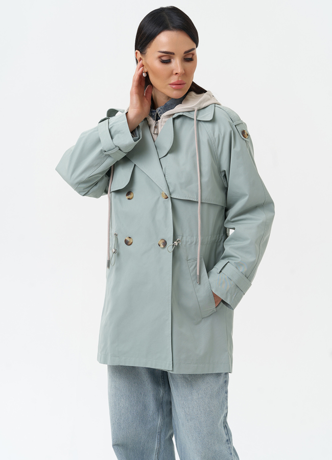 Ветровка женская со съемным капюшоном модель № 30270 универмаг малина