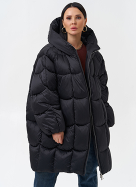 Женский пуховик с капюшоном 