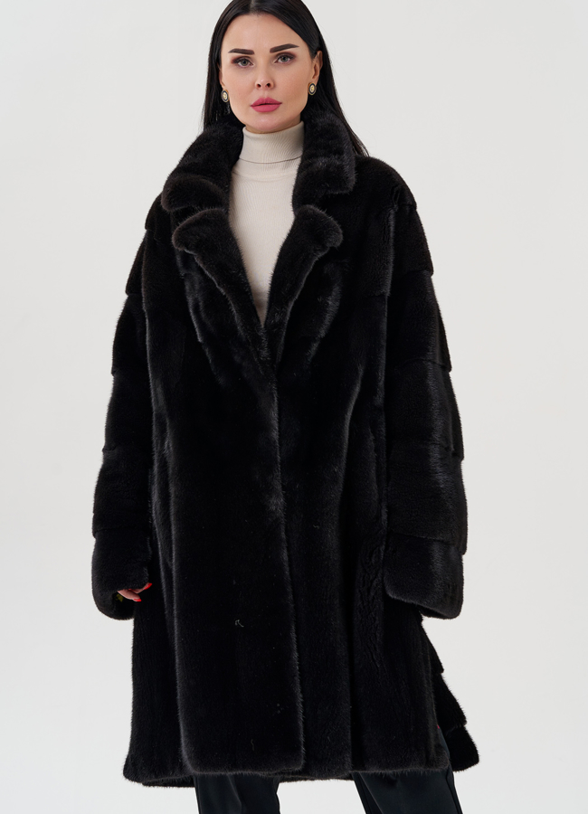 Шуба из греческой норки модель № S-646 универмаг малина