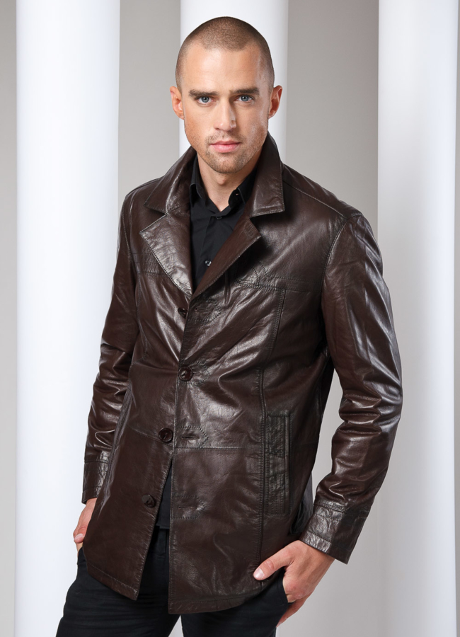 фото Кожаная куртка модель № KP-8