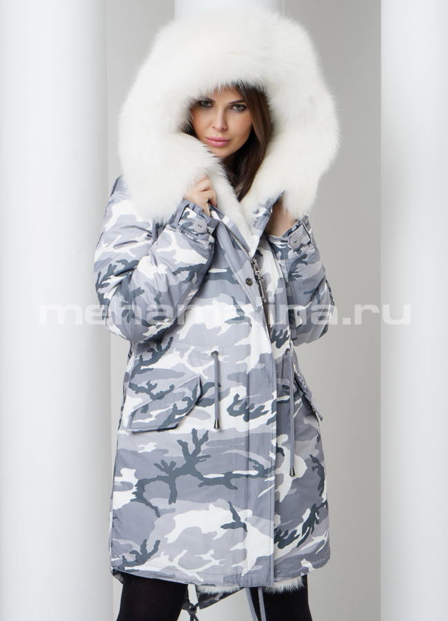 Меховая парка модель № П-209 универмаг малина