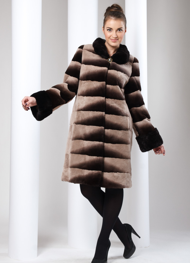 Шуба Rex модель № S-5 меха малина Шуба Rex модель № S-5 меха малина