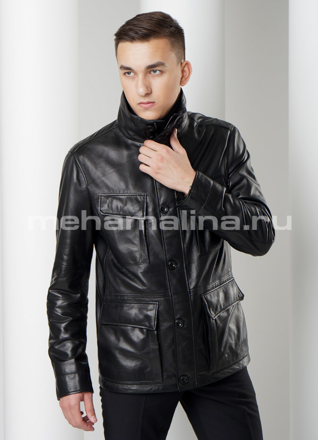 Куртка из натуральной кожи модель № KP-181 универмаг малина
