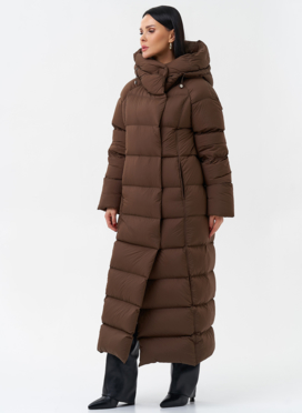 Женский пуховик с капюшоном 