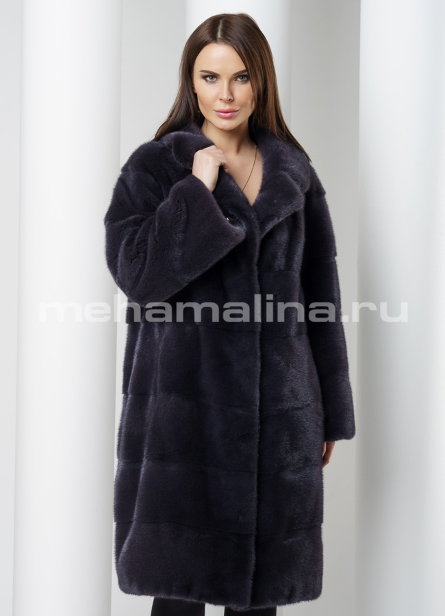 Шуба из меха норки модель № S-563 универмаг малина