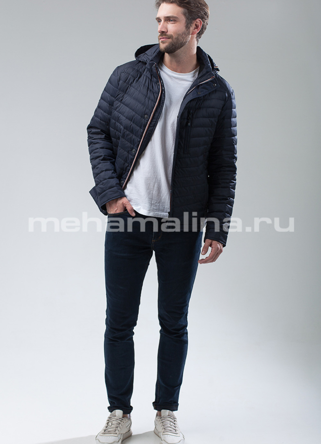 Куртка  модель № 1378 меха малина