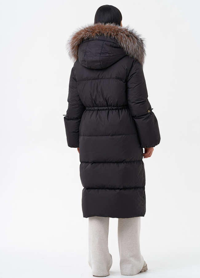 Пуховик с капюшоном отделка блюфрост модель № 29361 в кредит