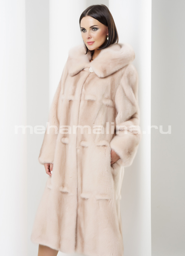 Шуба норка модель № S-448 универмаг малина