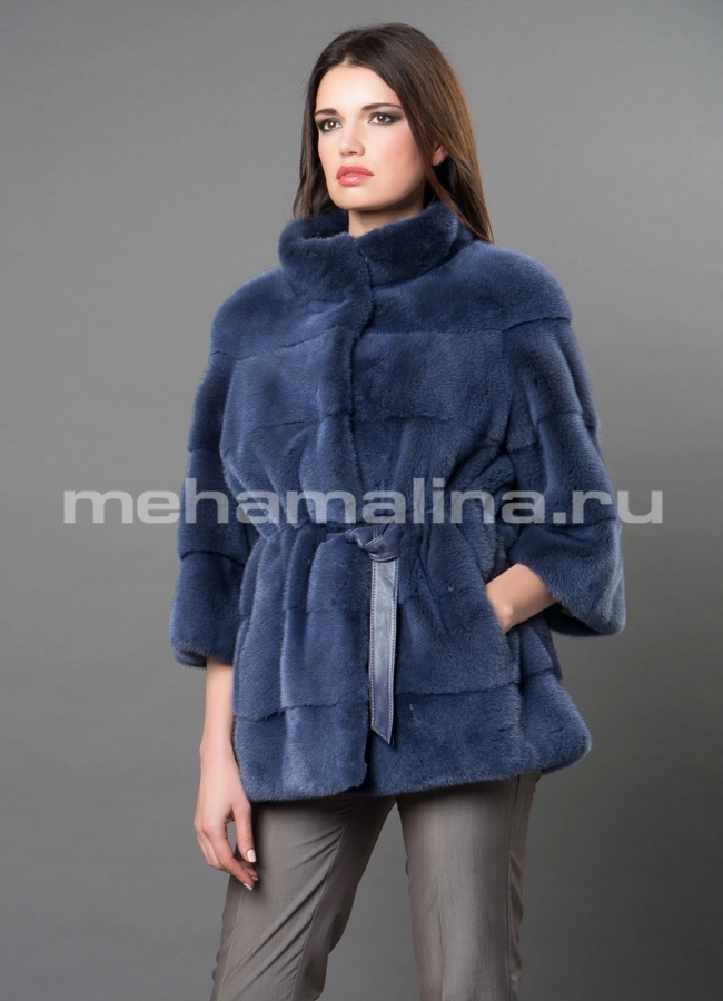 Норковая шуба  модель № S-670 универмаг малина