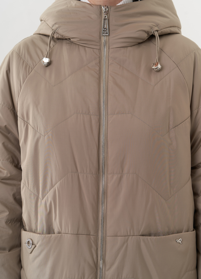 Пуховик демисезонный с капюшоном модель № 25036 универмаг малина