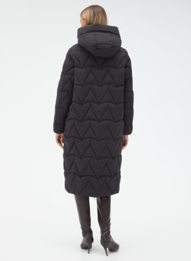 Женский пуховик черного цвета