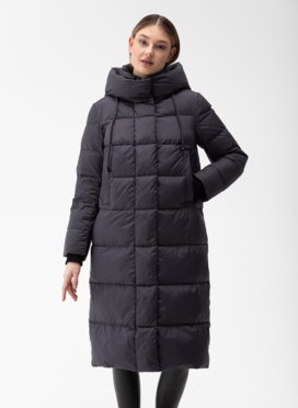 Пуховик женский с капюшоном 