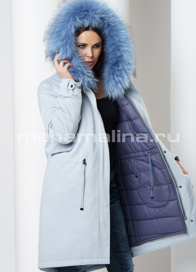 Меховая парка модель № П-168 универмаг малина