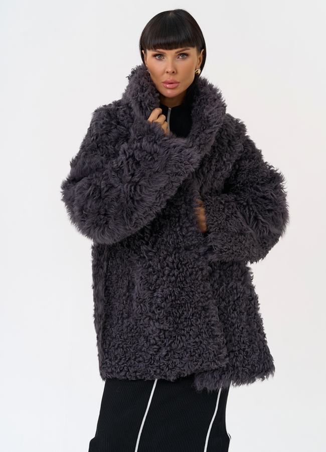 Женская двухсторонняя дубленка с декоративным поясом модель № 31617 универмаг малина Женская двухсторонняя дубленка с декоративным поясом модель № 31617 универмаг малина