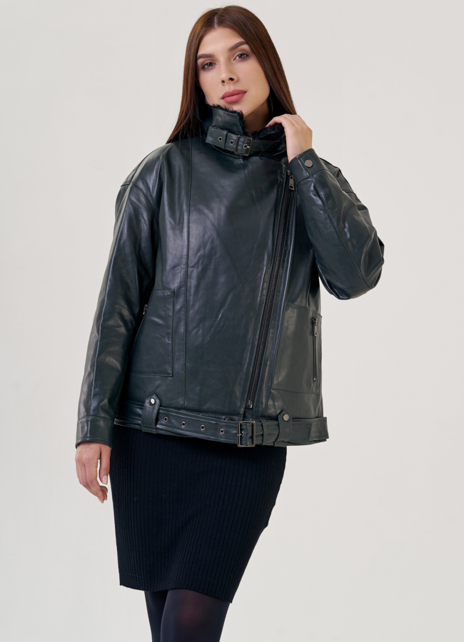 Куртка женская из натуральной кожи  модель № 23262 универмаг малина