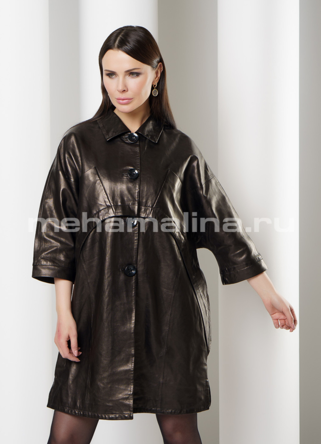 Кожаный френч модель № 8616 универмаг малина